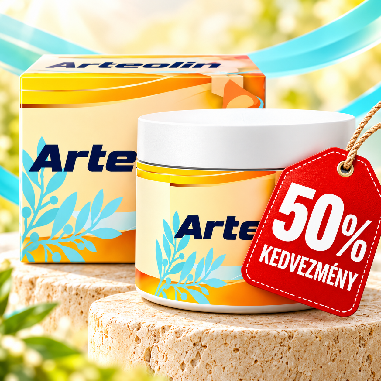 Arteolin tégely és doboz
